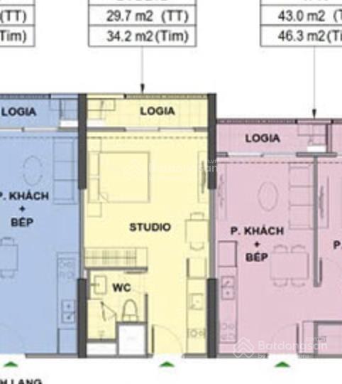 [giảm gấp] studio the london (ld1)  hướng đông bắc cực mát  giá chỉ 2.2 tỷ thu về