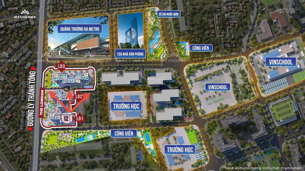 [hàng ngộp  giá rẻ giật mình] 1ngủ 44m2  the london (ld2) chỉ 2.8 tỷ trả giãn 2 năm!