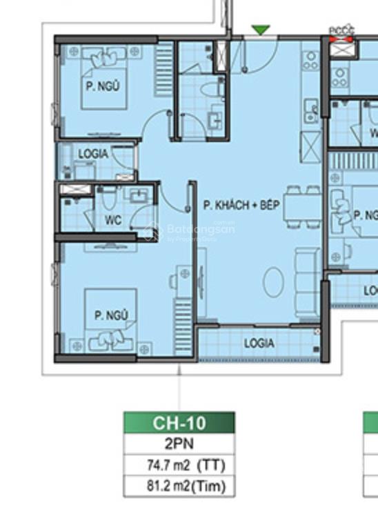 [căn góc siêu thoáng] 2ngủ  the beverly (be1)  75m2 rộng rãi  tầng trung đẹp, trả giãn 2 năm!