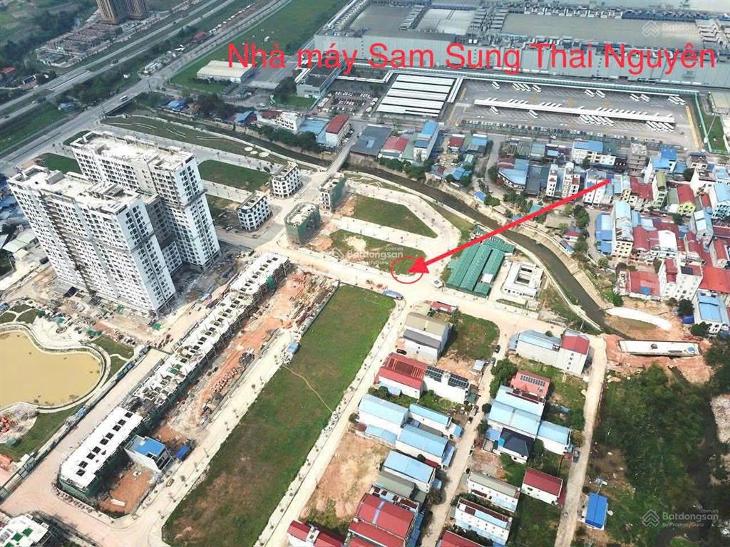 Cực hiếm lô góc 2 mặt tiền  119,2m² đối diện 2500 căn chung cư sát vách samsung thái nguyên