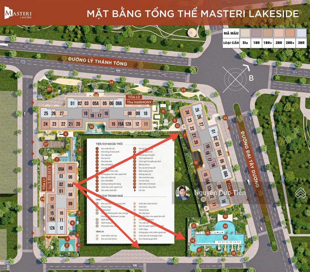 Siêu hiếm! căn 2n 2wc 62m2 masteri lakeside (z34) ocp1  đbđn, ở 9 tháng mới lo gốc lãi, 4.6 tỷ