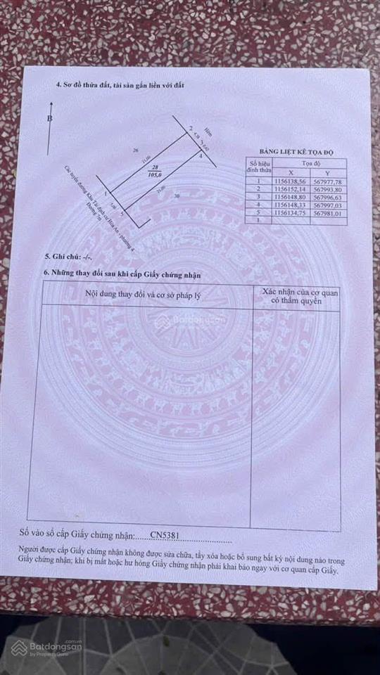 Bán nhà mặt tiền đường khu chợ hòa an phường cao lãnh tỉnh đồng tháp. 5m x 21m cách vincom 5p đi xe