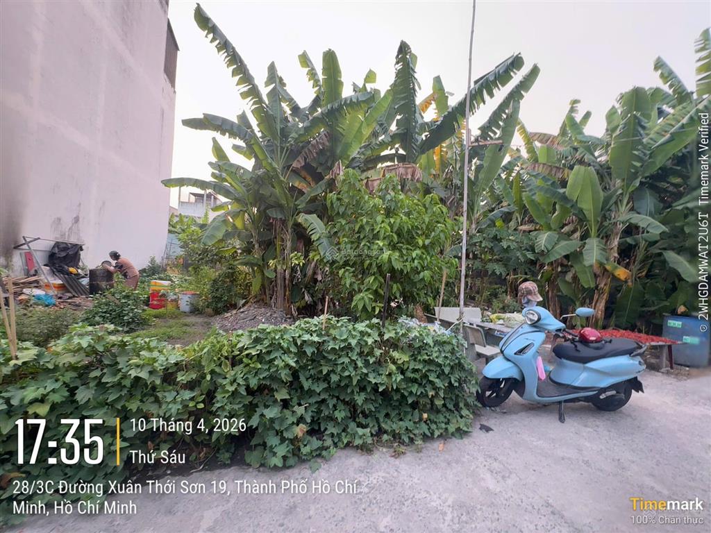 Bán đất full thổ cư hẻm xe hơi ngang 7.5m ngay xuân thới sơn thị hóc môn chỉ 3.55 tỷ tl