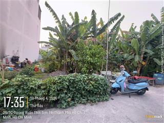 Bán đất full thổ cư hẻm xe hơi ngang 7.5m ngay xuân thới sơn thị hóc môn chỉ 3.55 tỷ tl