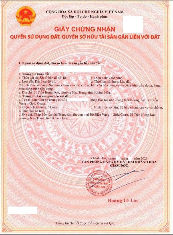 Mua bán căn hộ chung cư gold coast nha trang, vị trí sát biển