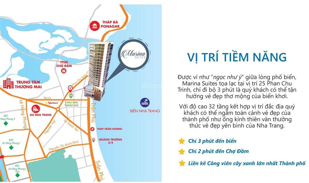 Bán căn chung cư marina suite nha trang, view biển đẹp