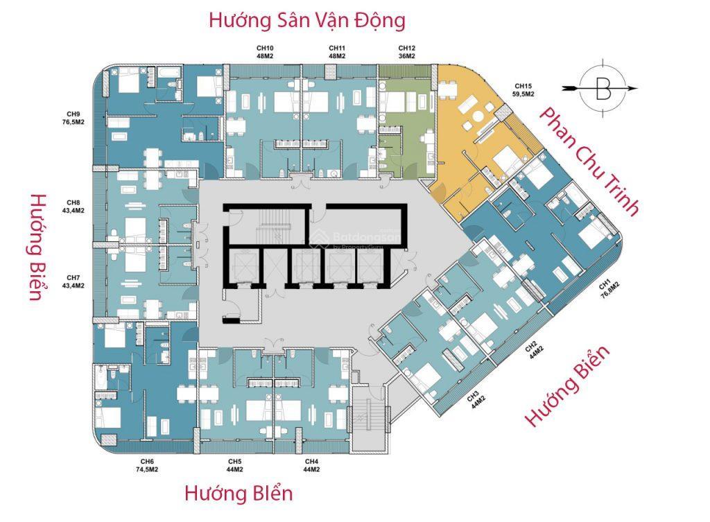 Bán căn chung cư marina suite nha trang, view biển đẹp