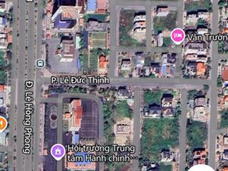 Bán lô đất tuyến 2 mặt đường lê hồng phong, trục đường rộng 40m, dt 332m2, ngang 14.3m vuông vắn
