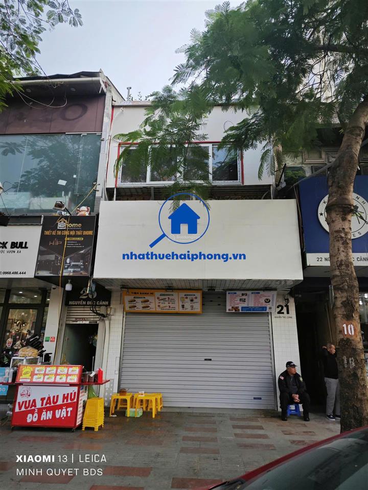 Cho thuê nhà mặt đường nguyễn đức cảnh đoạn đẹp, dt 140m2, mặt tiền 7m, nhà 1.5 tầng thông sàn