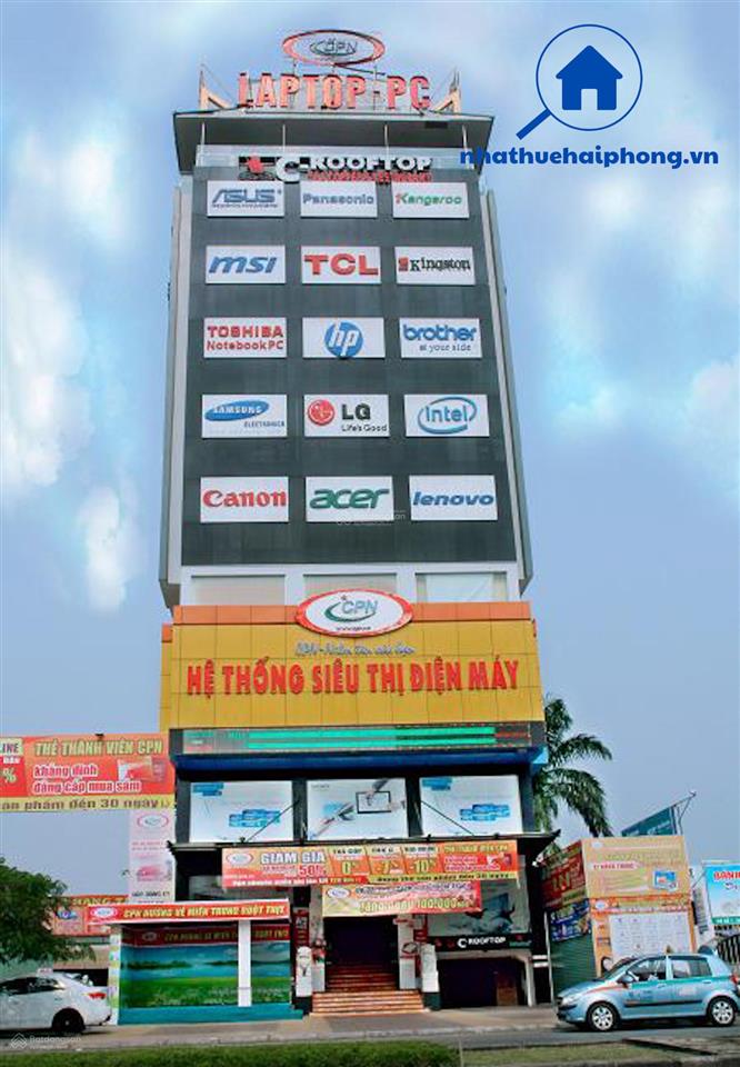 Cho thuê nhà mặt đường lê hồng phong đoạn đẹp nhất, dt 170m2, ngang 8m, nhà 1 tầng hiện trạng đẹp