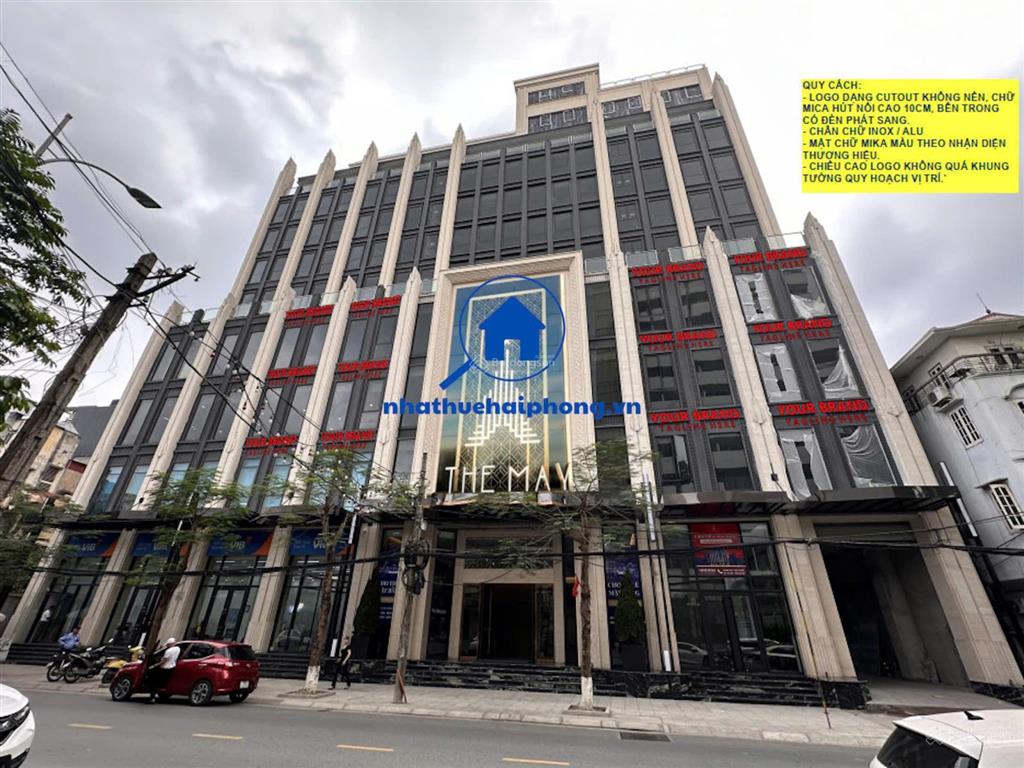 Cho thuê nhà mặt đường điện biên phủ, dt 518m2/sàn, ngang 15m, nhà 2 tầng 1 hầm, có pccc