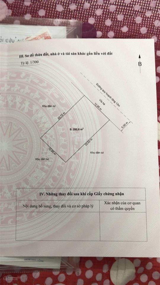 Bán đất khu biệt thự phúc lộc đường lê hồng phong sau ủy ban quận hải an diện tích 292m2 giá hợp lý
