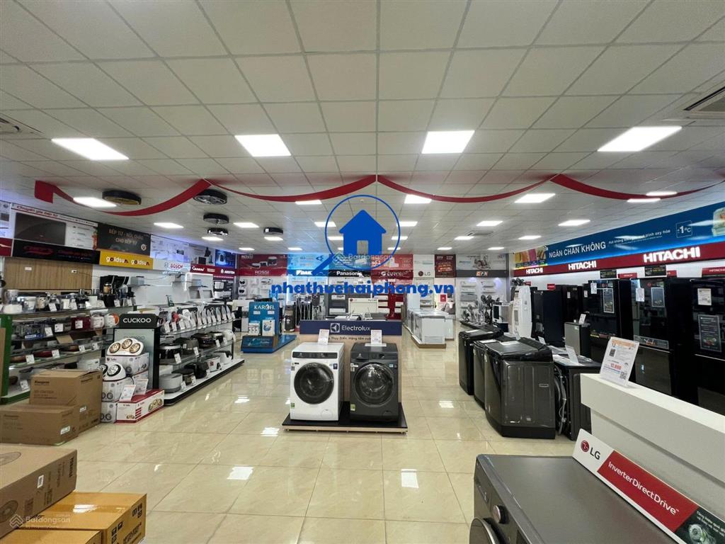 Cho thuê nhà mặt đường 359 phố mới, thuỷ nguyên, mặt tiền 18m, dtsd 700m2 thông sàn đẹp có điều hoà