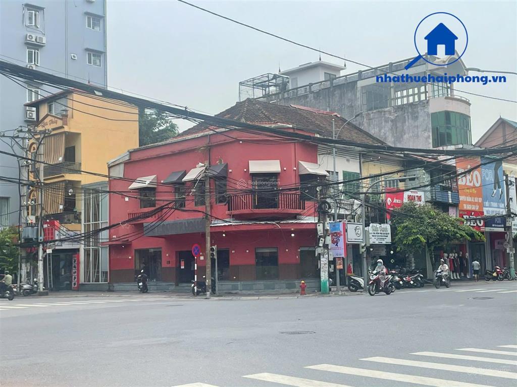 Cho thuê nhà mặt đường lương khánh thiện, dt 170m2, mặt tiền 8m, nhà 2 tầng 1 hầm thông sàn cực đẹp