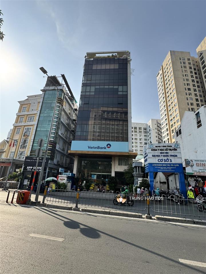 Tin thật 100% toà nhà mt hoàng văn thụ q. phú nhuận. dt 12 x 26m  cn 2.500m2 sàn  giá 110 tỷ