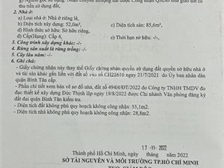 Bán nhà mặt phố 873a hương lộ 2, 170m2 có 115 thổ cư, giảm kịch sàn còn 10,7 tỷ