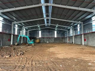 Kho xưởng bãi 2.000 m² kho xây dựng 1.100 m² có pccc tự động và trạm điện 3 pha, lộ container