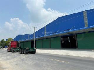 Kho xưởng bãi 4.000 m² có pccc tự động và điện 3 pha, mặt tiền đường quốc lộ 61c, lộ container