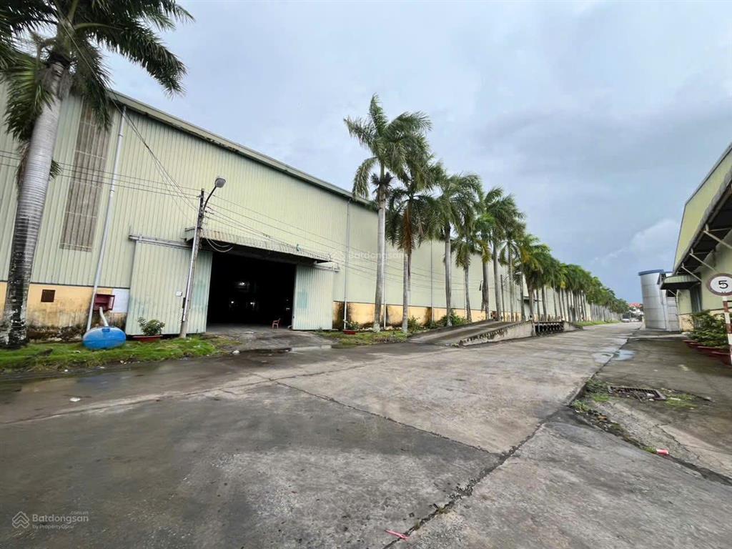 Kho xưởng bãi và khuôn viên 65.000 m2 kho xây dựng 21.000 m2, pccc, trạm điện 3 pha, có đường thủy
