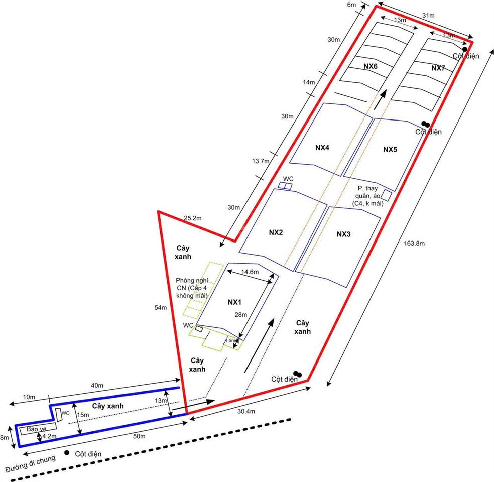 Kho xưởng bãi, văn phòng và khuôn viên 7.000 m² đường quốc lộ 91, lộ container