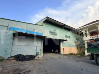 Kho xưởng và văn phòng 9.000 m² có pccc và trạm điện, đường lộ container và mặt tiền sau giáp sông
