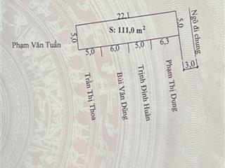 Bán nhà ngõ 60 hoà nghĩa sát vin dương kinh dt 111m2  mt 5m  nhà 2 tầng  2,68 tỷ