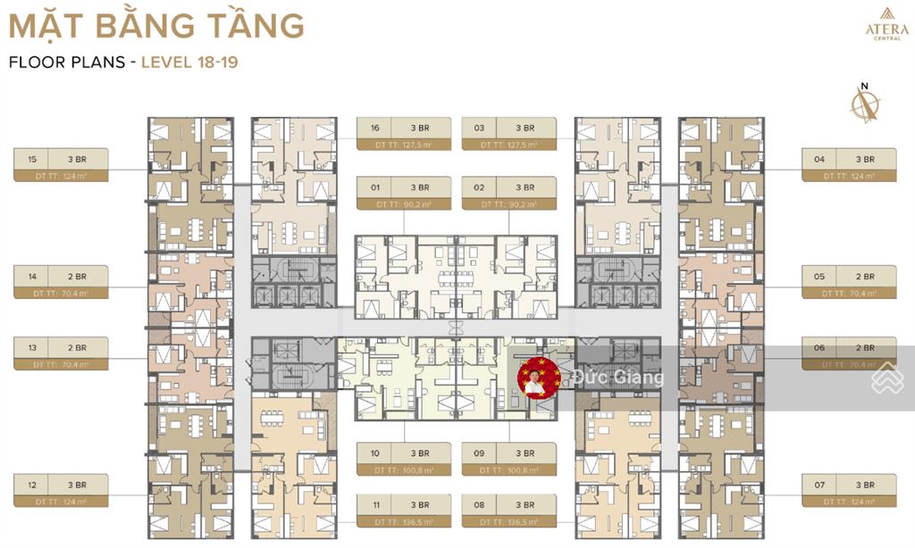 Cđt atera bán chung cư cao cấp 2n 77m2 giá 5x tr/m2, cơ hội nđt tại phố nối b hưng yên