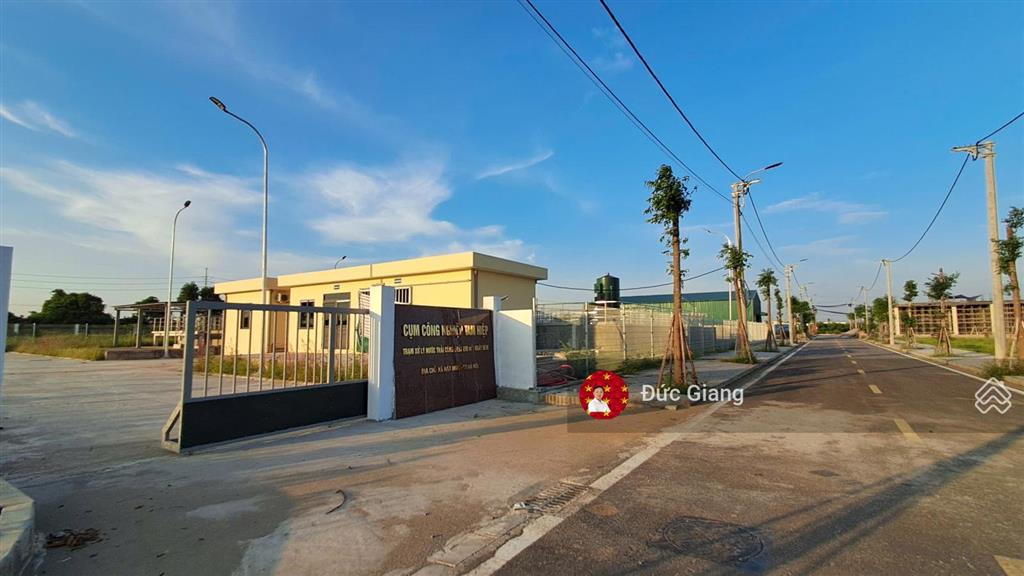 Đất công nghiệp giá 12,5tr/m2 lô áp góc 1080m2 tại ccn tam hiệp, phúc thọ, hà nội.