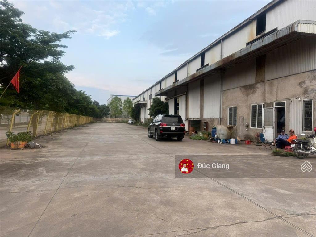Chuyển nhượng 100% nhà máy 9286m2, xưởng 6286m2 tại kcn lai cách, giá 42 tỷ.