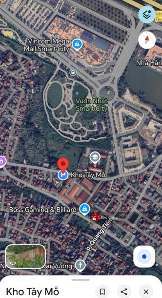 Kho hàng 300m2 có sẵn vp bán hàng tây mỗ ô tô 2.5t vào kho cách tttm vincom, đltl 500m