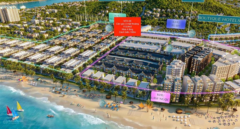 Căn góc vip  trục đường á hậu tại vinhomes  cách bãi tắm 100m  sổ hồng lâu dài