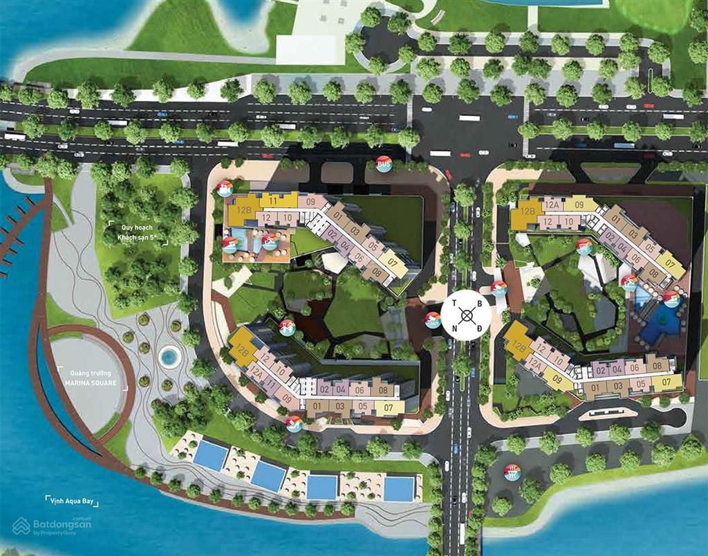Bán 58m2 đông nam aqua bay full đồ 3,650.  0929 833 ***