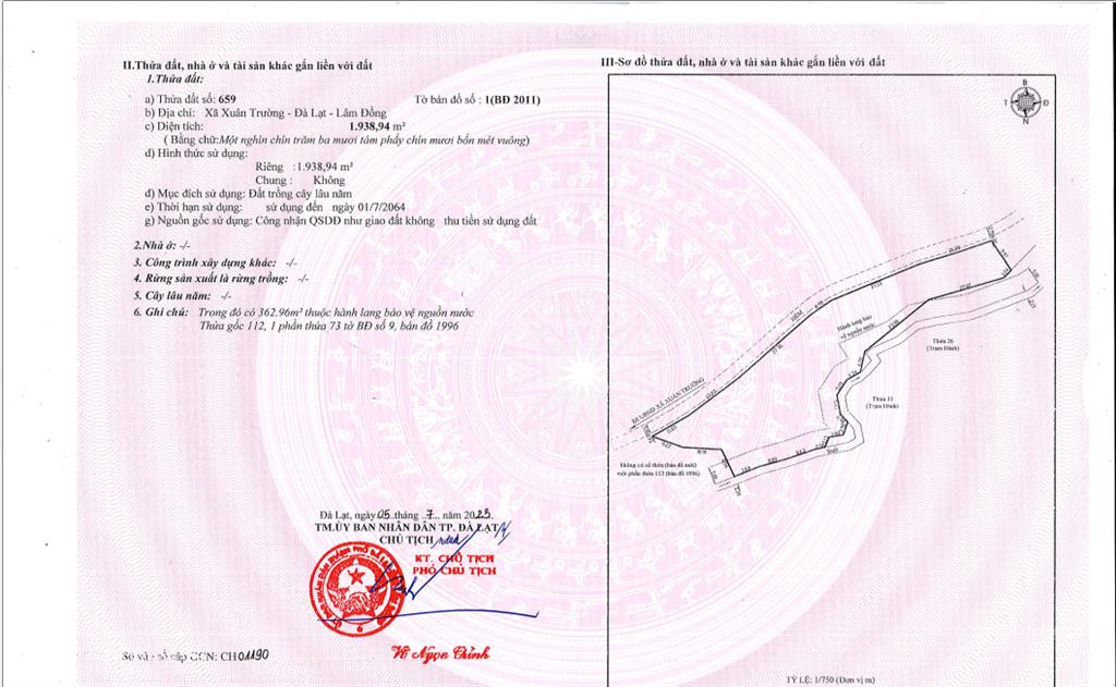 Bán đất tại phường xuân trường, đà lạt lâm đồng