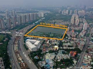Mt 70m ngay ga thủ thiêm  cao tốc bắc nam  bán nhà mặt tiền 1225m2 khu văn minh, q2  300 tỷ