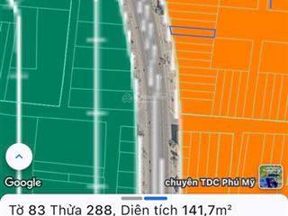 Bán lô đất 5x29m mặt tiền vị trí kinh sầm uất đường võ nguyên giáp, tp phú mỹ giá 4,5ty