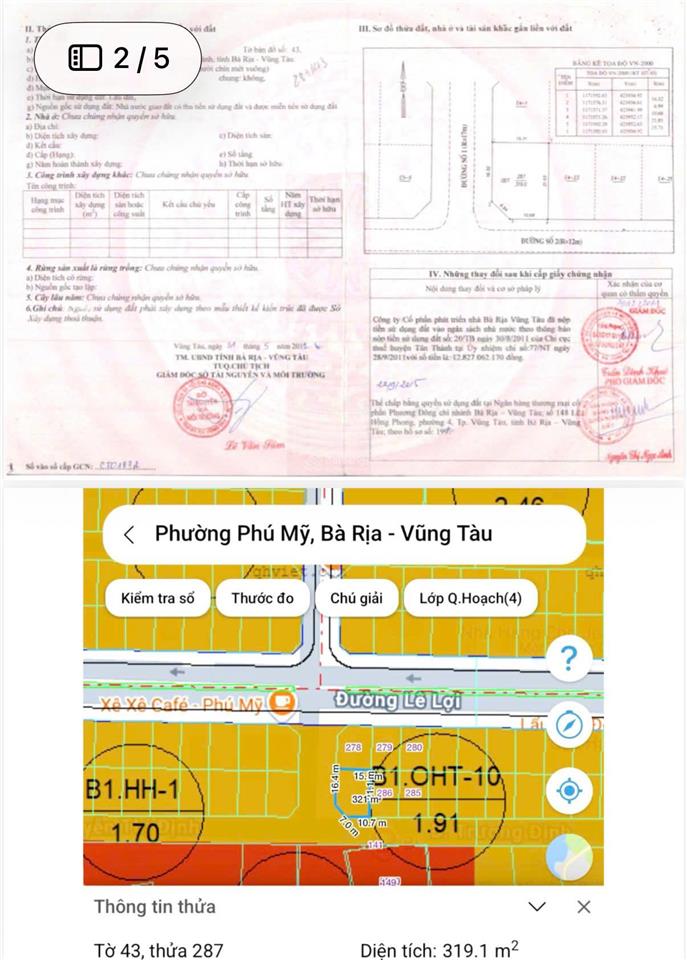 Bán lô góc biệt thự 2 mặt tiền 15x21m trung tâm phú mỹ ngay dự án hodeco giá 12,5 tỷ