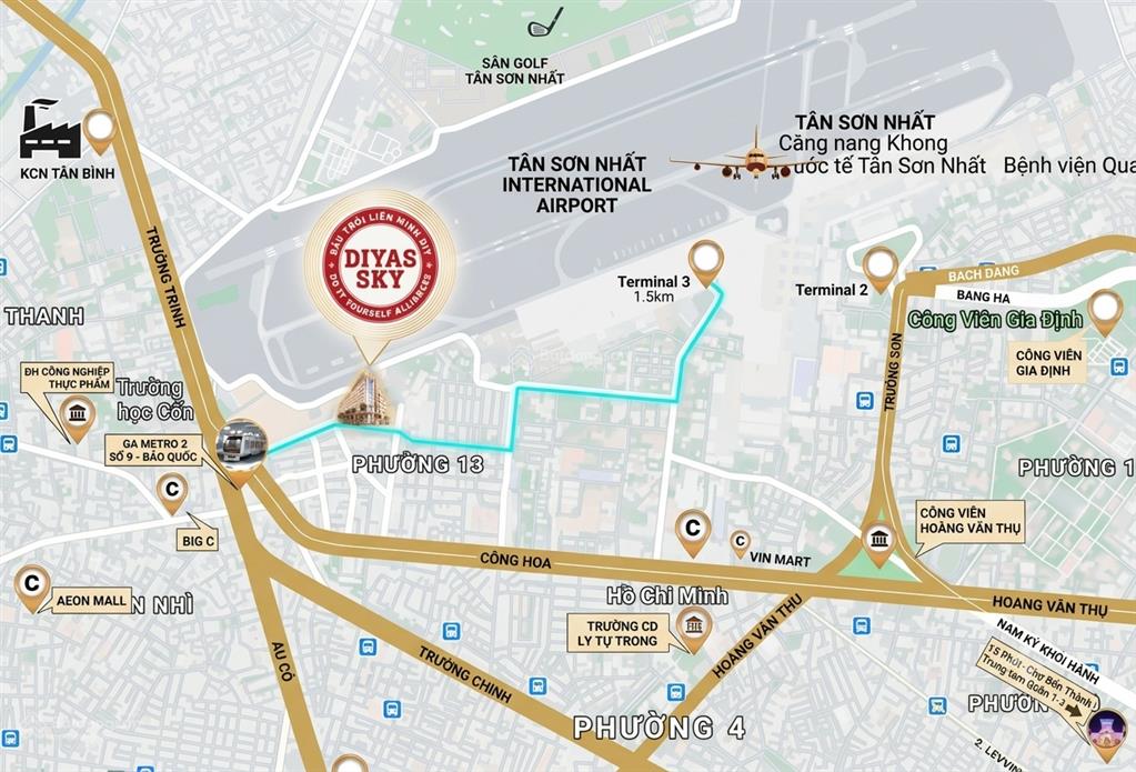 1 tỷ sở hữu căn hộ gần sân bay, ở tiện hơn đi thuê  0938 896 ***