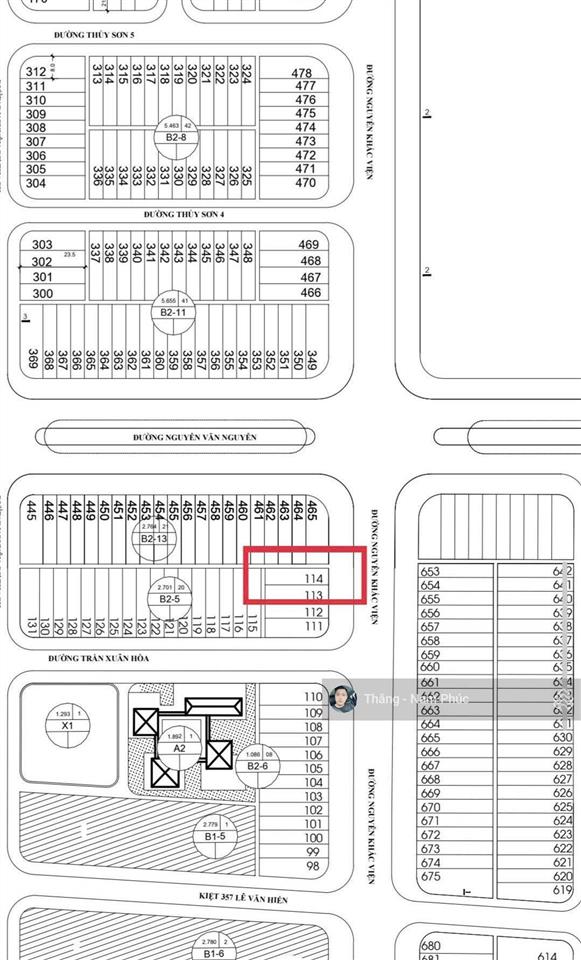 Chính chủ bán lô nguyễn khắc viện kẹp cống, sát lô góc, ngang 6m cực đẹp, cách biển chỉ 100m