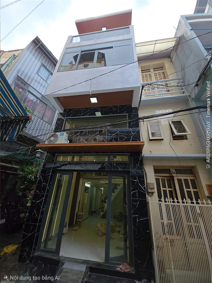 Nhà mới nở hậu 5,4m dài 8m, 4 tầng, hẻm 4m đường an bình, p5, q5