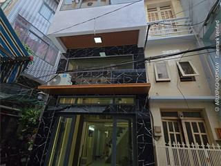 Nhà mới nở hậu 5.4m dài 8m, 4 tầng, hẻm 4m đường an bình, p5, q5