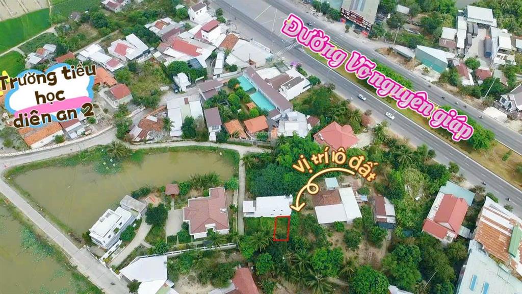 Bán lô đất đẹp  diên an  cách võ nguyên giáp chỉ 50 mét
