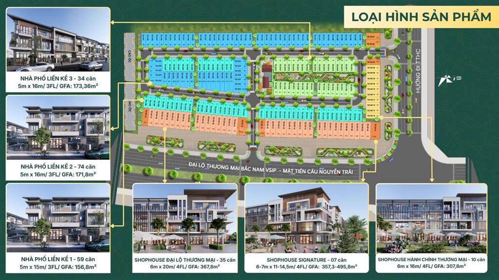 Sở hữu ngay shophouse the greenery 2  nằm ngay trên đại lộ lê hồng phong kéo dài  giá gốc cđt