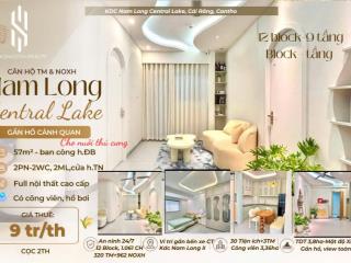 Cho thuê căn hộ Nam Long Central lake có hồ bơi 2PN 57m2
