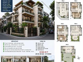 Bán biệt thự 118m 5 tầng phố nhật chiêu , tây hồ ,hà nội, cách 1 nhà ra hồ tây