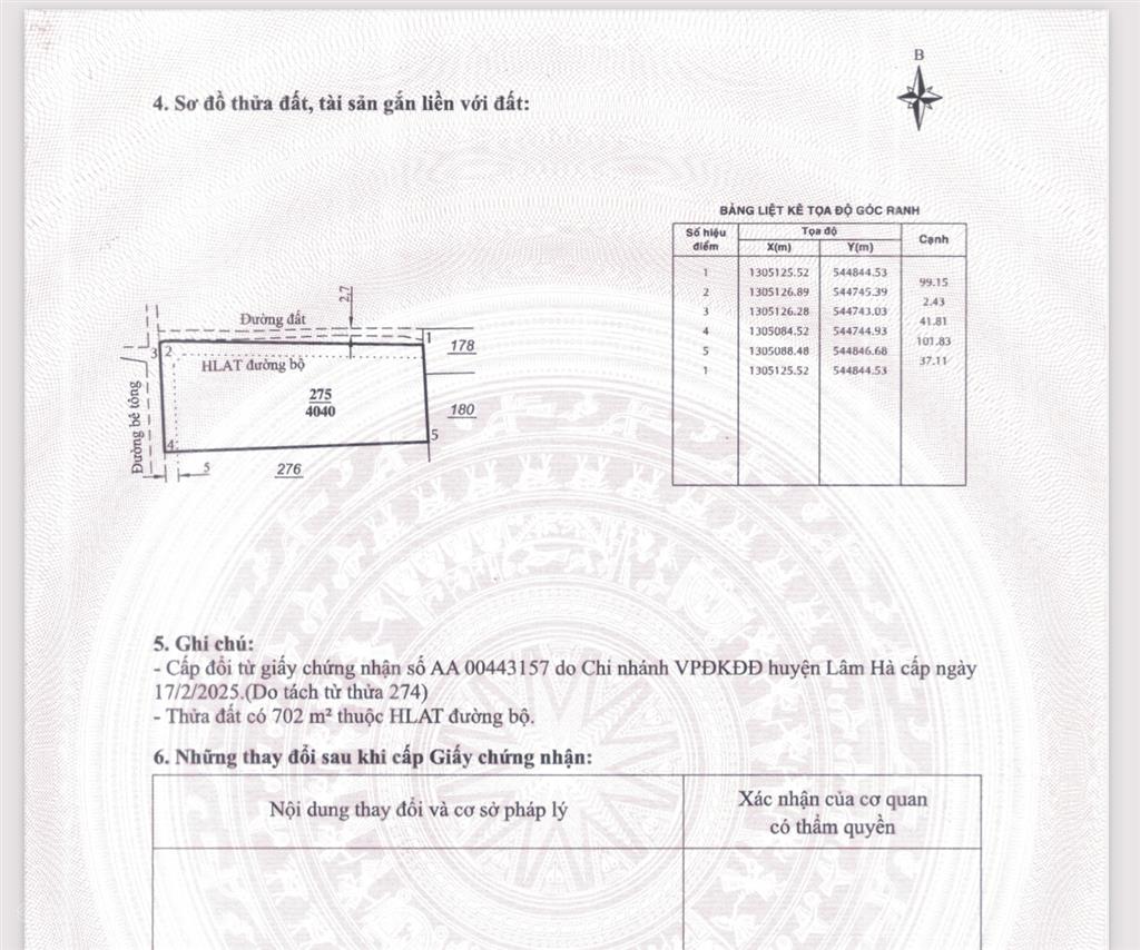 Cần bán mảnh đất 4.040m2, 2 mặt đường đã có sẵn 1.000m2 đất ở nt