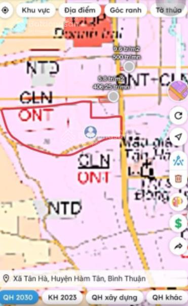 Cần bán 10 ha mặt tiền quốc lộ 55, tân hà, hàm tân, bình thuận nay là lâm đồng