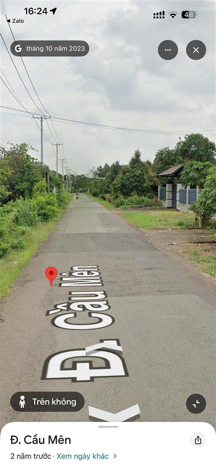 Bán lô đất 1,4 ha, mặt tiền đường cầu mên, xã bình sơn cũ, nay là xã long thành, đồng nai