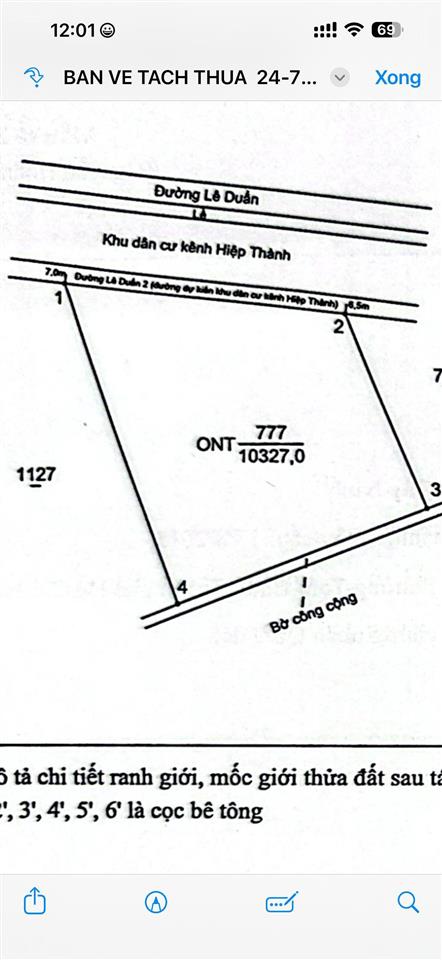 Bán đất tc khu dân cư kênh hiệp thành (đường lê duẩn. tân thạnh tây ninh