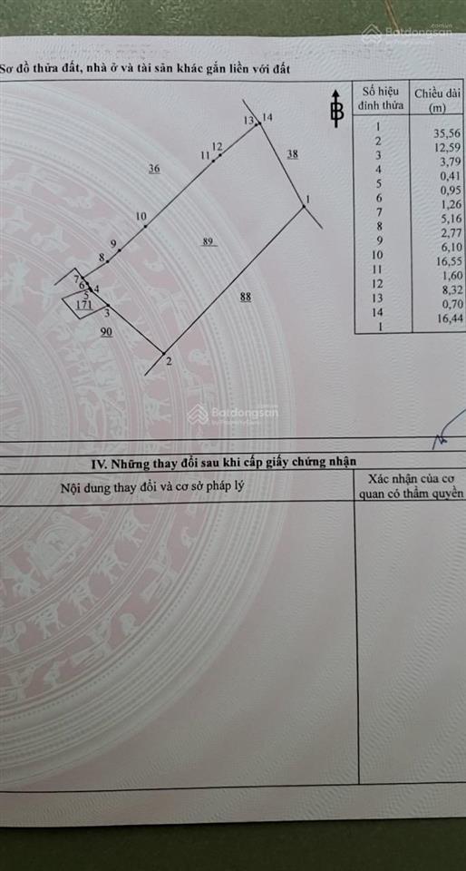 Chính chủ bán 663,9m2 có 70m2 thổ cư, gần ql51, cao tốc, sân bay long thành 3,8 tỷ