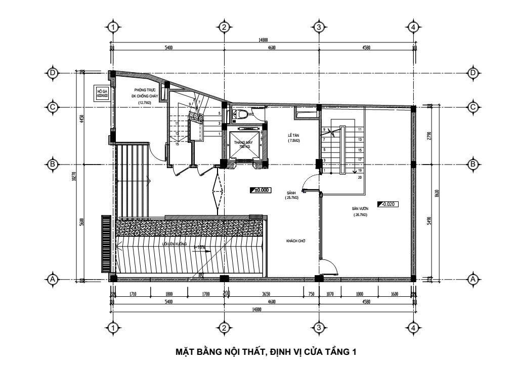 Cho thuê tòa nhà 7 tầng có kết hợp làm văn phòng và lưu trú ở c9 giảng võ, ba đình